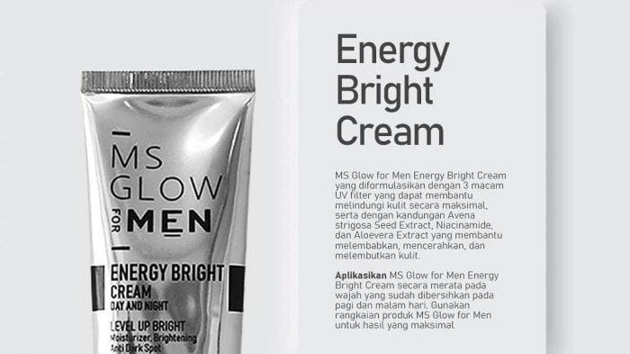 MS Glow For Men - Perawatan Wajah Pria Aktif