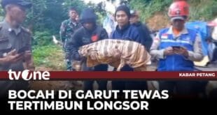 Tragis, Bocah 10 Tahun Tewas Tertimbun Longsor di Banjarwangi