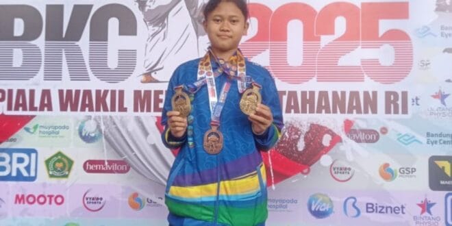Sherina SDN 1 Wanaraja Raih Emas dan Perunggu di Kejurnas BKC 2025