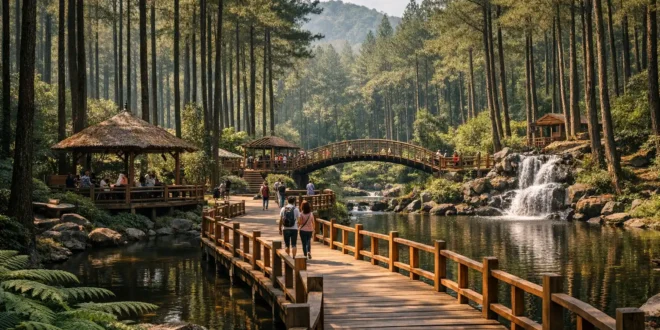 Kamojang Ecopark di Garut: Destinasi Wisata Alam di Tengah Hutan Pinus yang Rindang