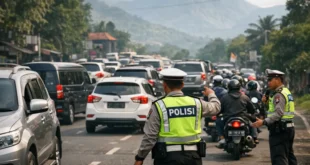 Arus Kendaraan ke Kawasan Wisata Garut Padat, Polisi Pastikan Lalu Lintas Terkendali Tanpa One Way