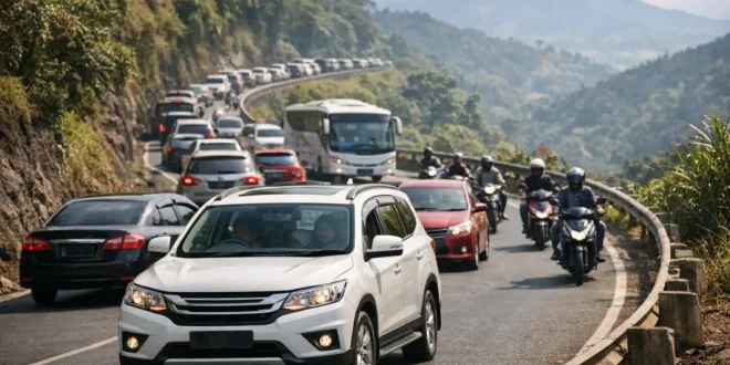 Libur Panjang: Arus Kendaraan di Jalur Wisata Garut Meningkat 20 Persen
